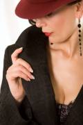 young beautiful woman in a hat